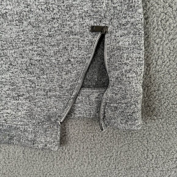 Maurices Sweater Dress XXL Gray Long Sleeve Knit Pullover Side Zip Boho Cozy - Picture 9 of 14